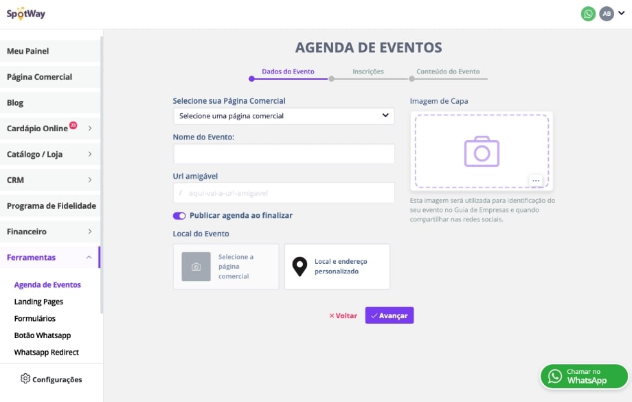 EEVENTOS - Pagina Site